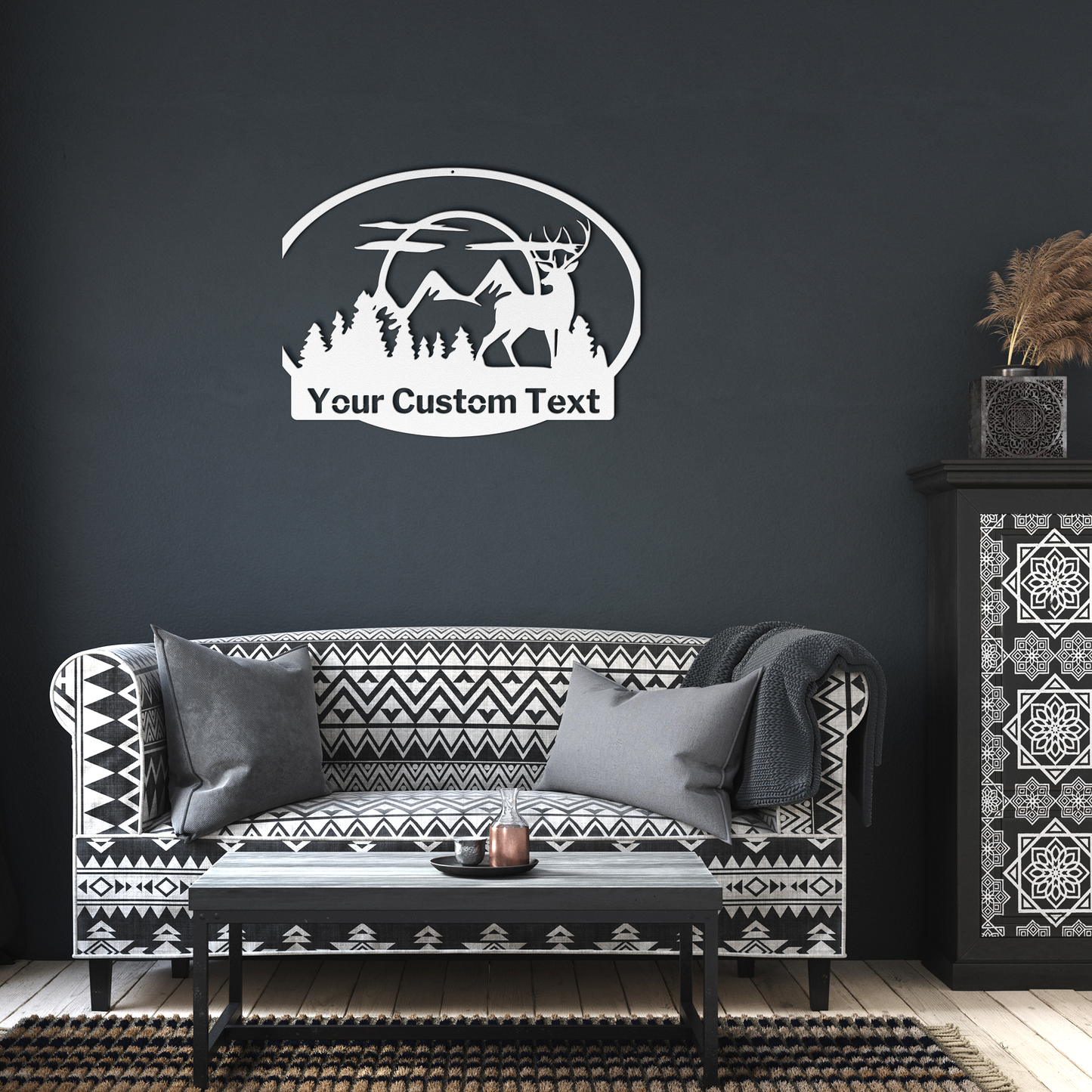 Personalized_Mystic_Deer__Mountains_White_Dark_Living_Room_Mockup.png