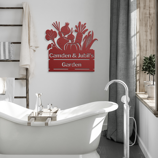 Personalized_Garden_Sign_Red_Modern_Bathroom_Mockup.png